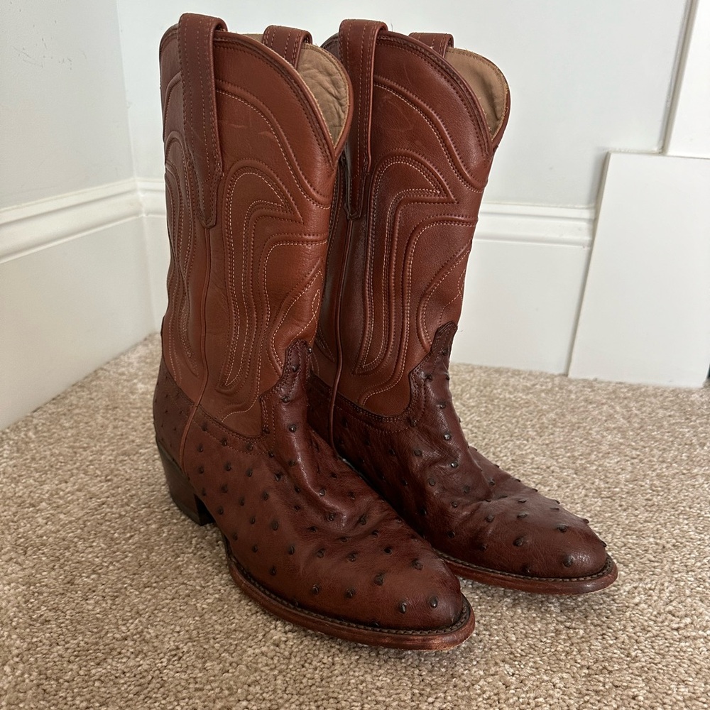 Tecovas Women’s Ostrich Cowboy Boots